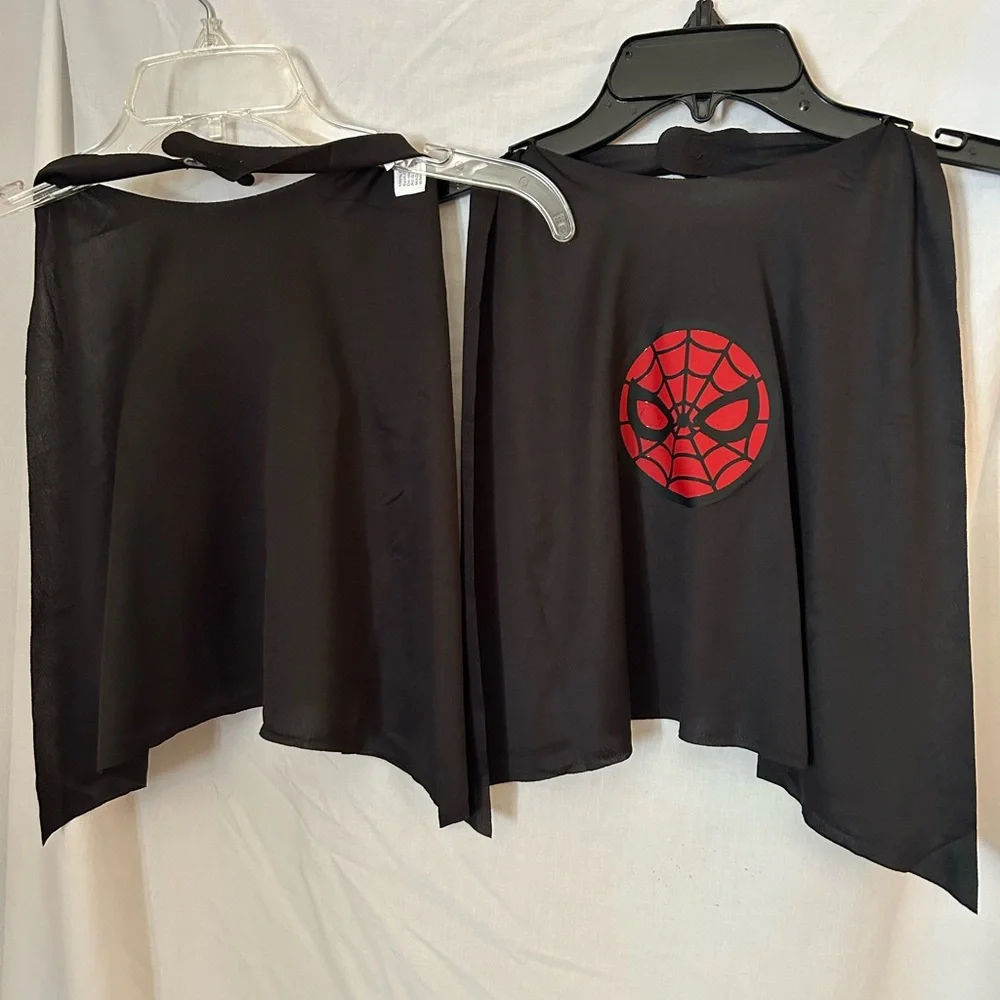 Black Cape with Red‎ Spider Emblem